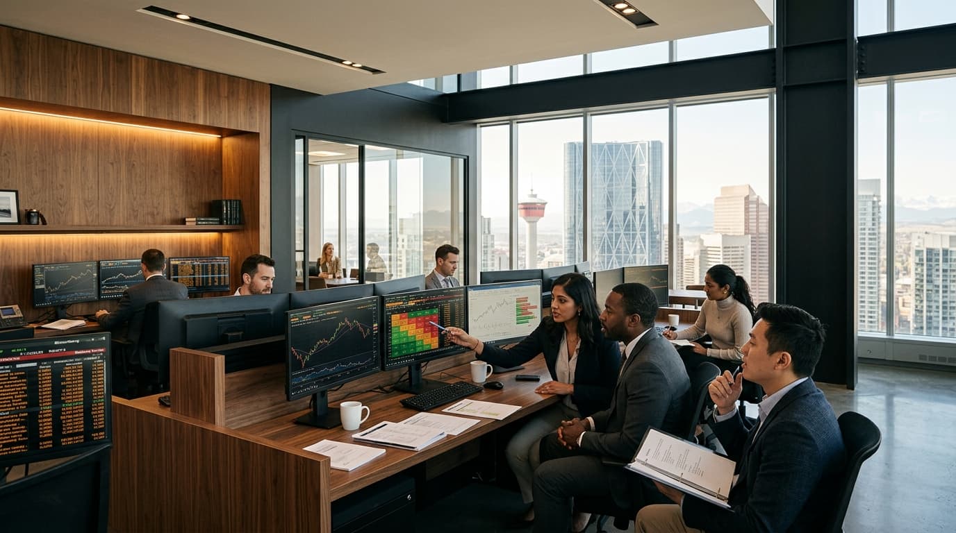 Calgary Downtown Financial Trading & Corporate Office Floor